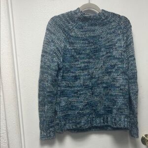 a.n.a Blue and Gray Turtleneck Sweater